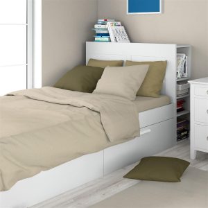 DIMcol Σεντόνι Σετ 2 τεμ Solid 502 160X240 Beige 100% Cotton