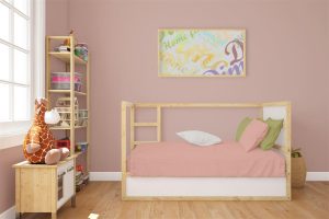 DIMcol Σεντόνια Σετ 3 τεμ bebe Solid 503 120X160 Dusty Rose 100% Cotton