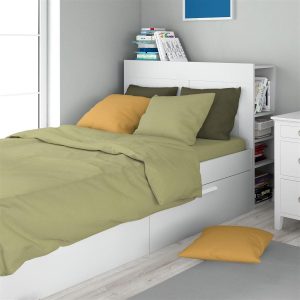 DIMcol Σεντόνια Σετ 3 τεμ Solid 504 160X240 Olive 100% Cotton