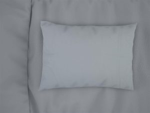 DIMcol Μαξιλαροθήκη bebe Solid 505 35X45 Light Blue-Grey 100% Cotton