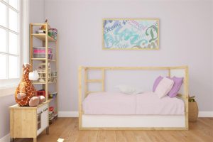 DIMcol Σεντόνια Σετ 3 τεμ bebe Solid 506 120X160 Light Purple 100% Cotton