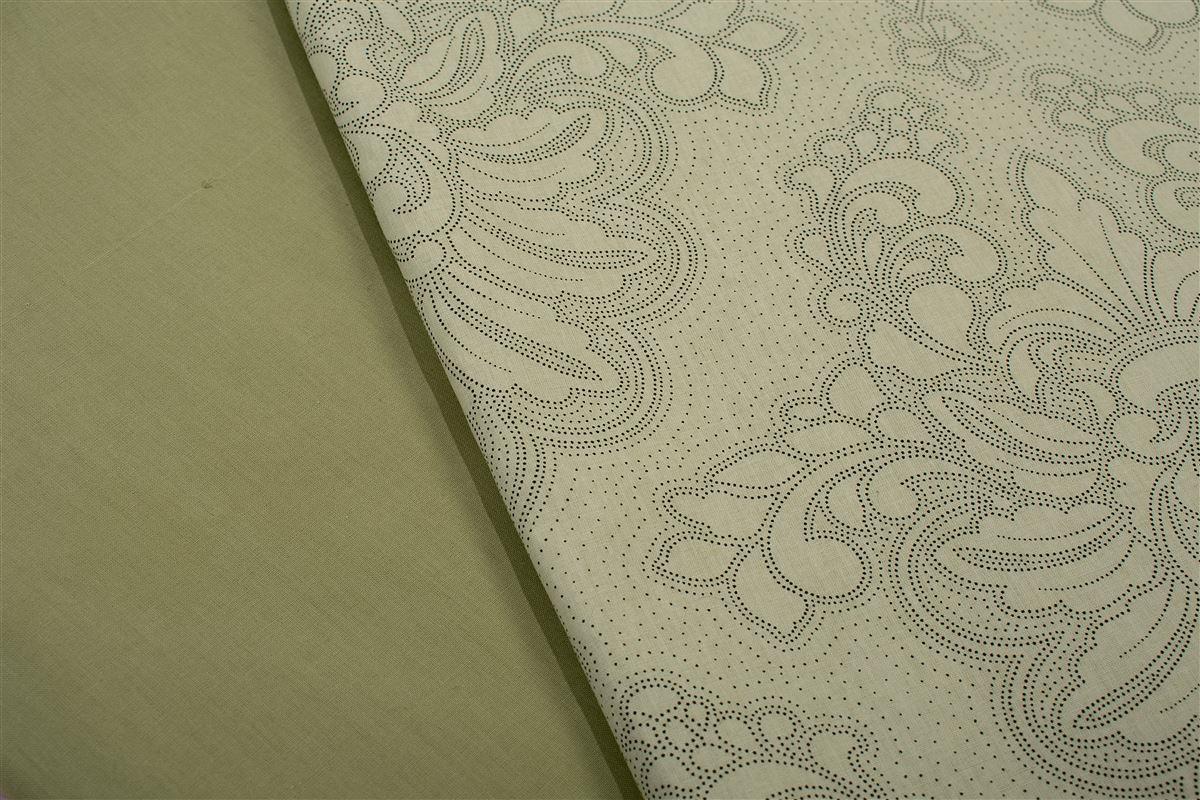 DIMcol Σεντόνια Εμπριμέ Σετ 4 τεμ Άρτεμις 704 240X270 Light Olive 100% Cotton - Image 2