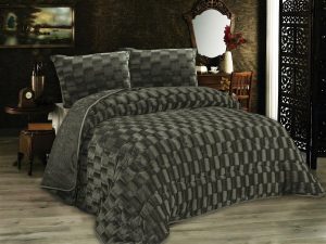 DIMcol Κουβερτοπάπλωμα με εφέ Fleece 750 gsm 1940 Olive 160X220 100% Polyester