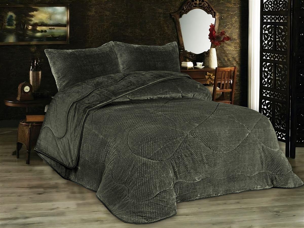 DIMcol Κουβερτοπάπλωμα Popcorn Fleece 700 gsm 1950 Olive 160X220 100% Polyester