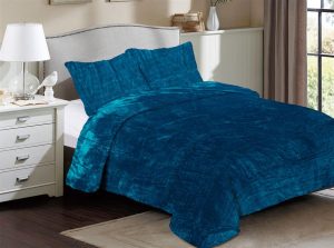 DIMcol Κουβέρτα Coral Fleece Solid 03 160X220 Petrol 100% Polyester