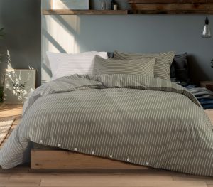 Nef-Nef Homeware Παπλωματοθήκη Nau Coast Σετ Υπέρδιπλο 240x220 GREEN