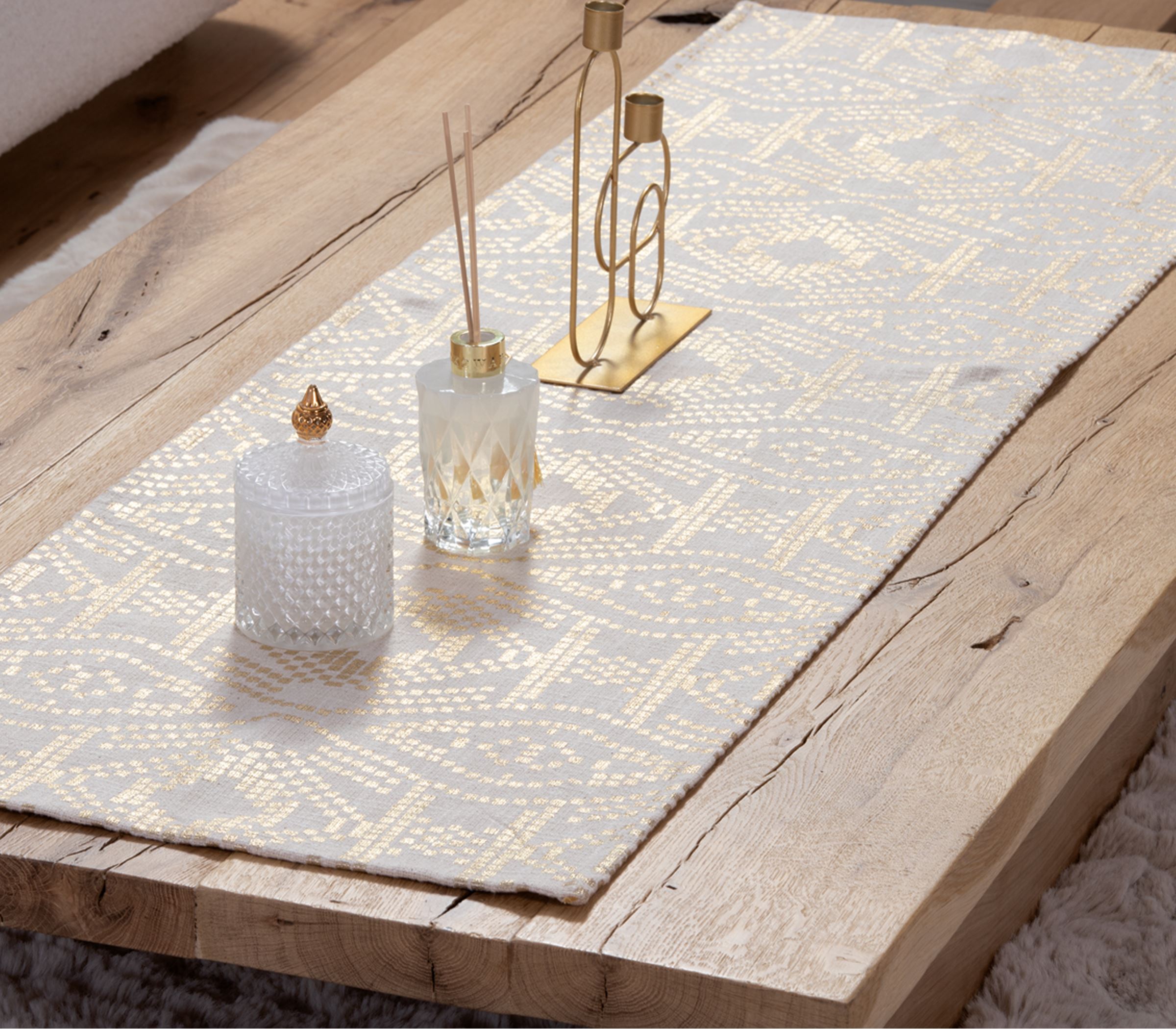 Nef-Nef Homeware Runner Glam 45x150 GOLD - Image 2