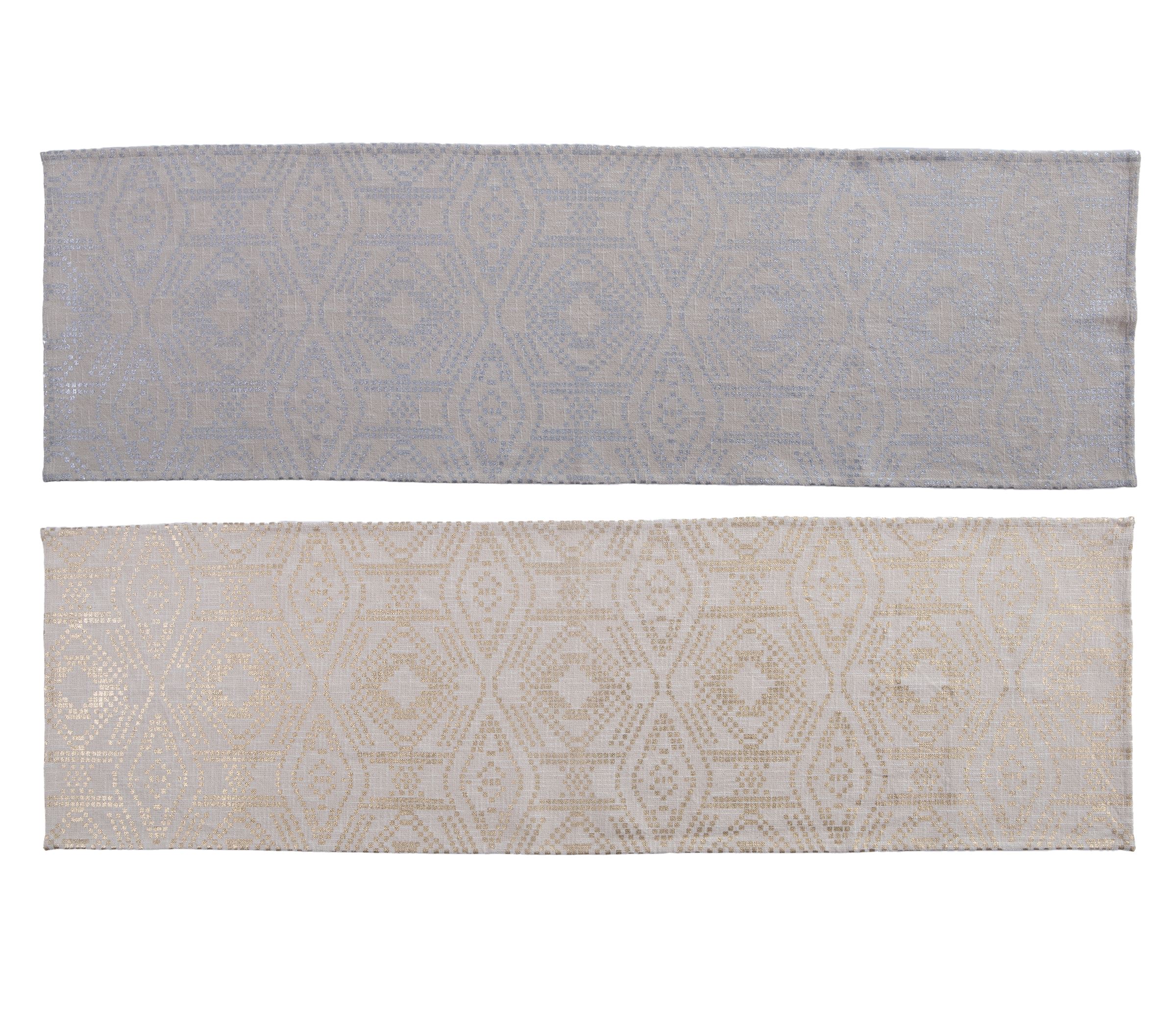 Nef-Nef Homeware Runner Glam 45x150 SILVER - Image 3