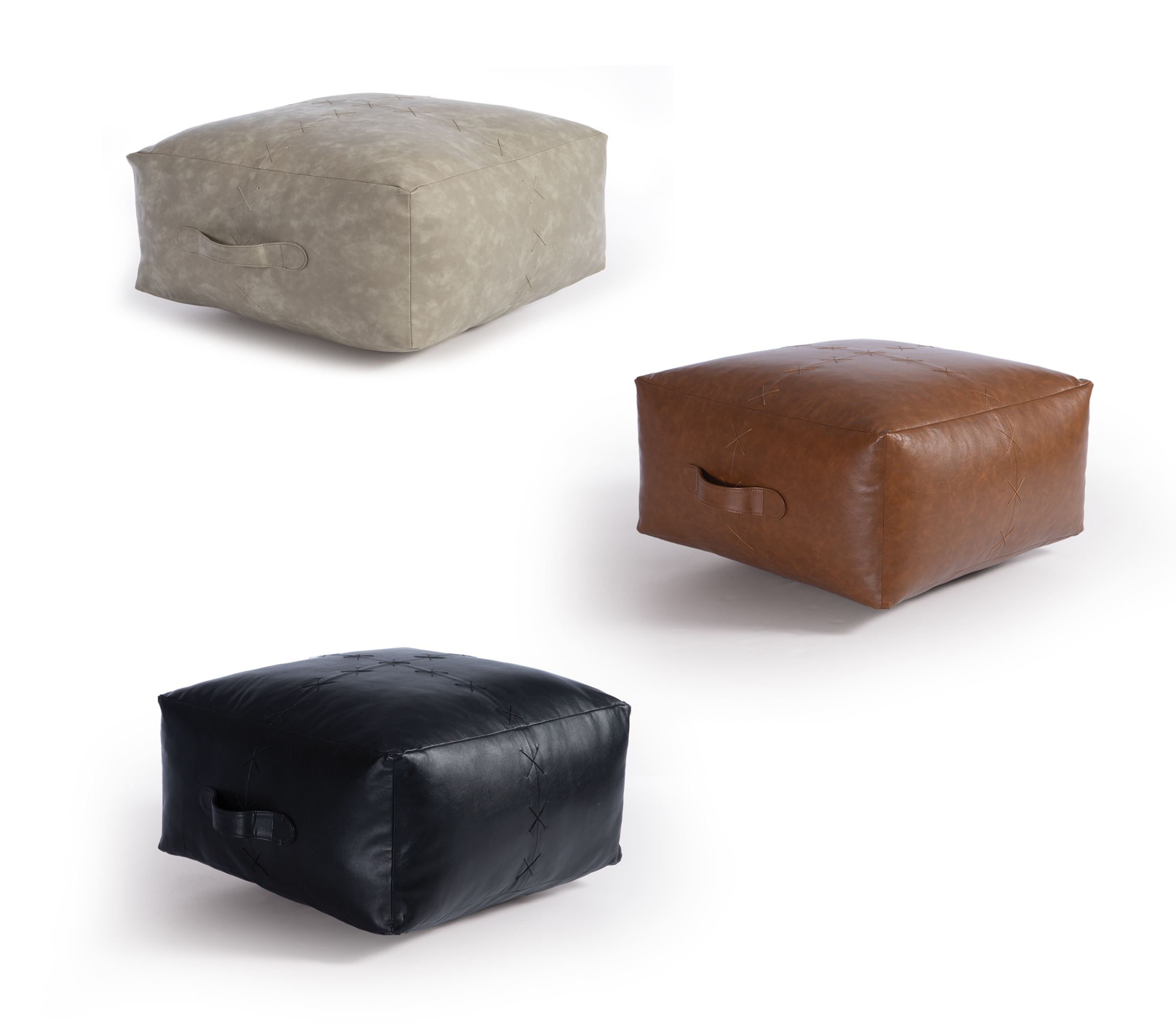 Nef-Nef Homeware Πουφ Lethal 50x50x25 GREY - Image 2