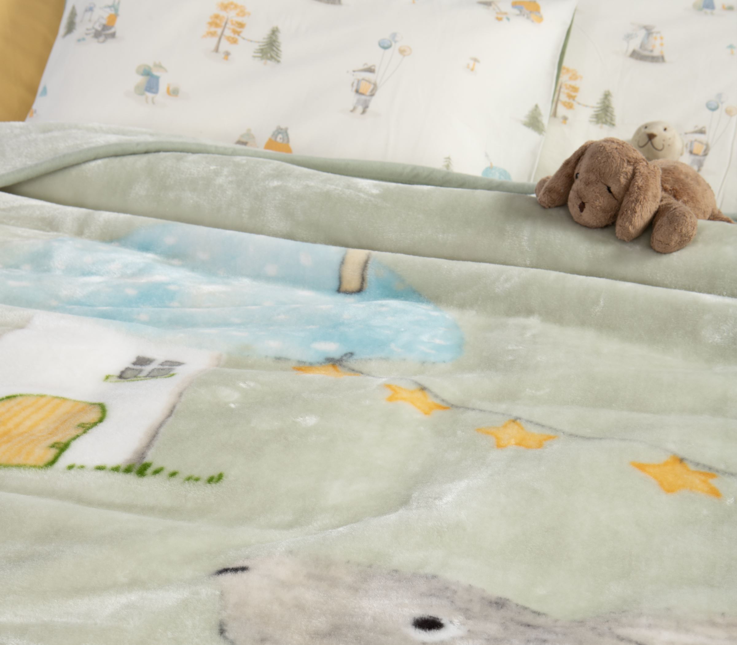Nef-Nef Homeware ΚΟΥΒΕΡΤΑ ΒΕΛΟΥΤΈ ΠΟΛ. WOODLAND PARTY 160X220 - Image 2