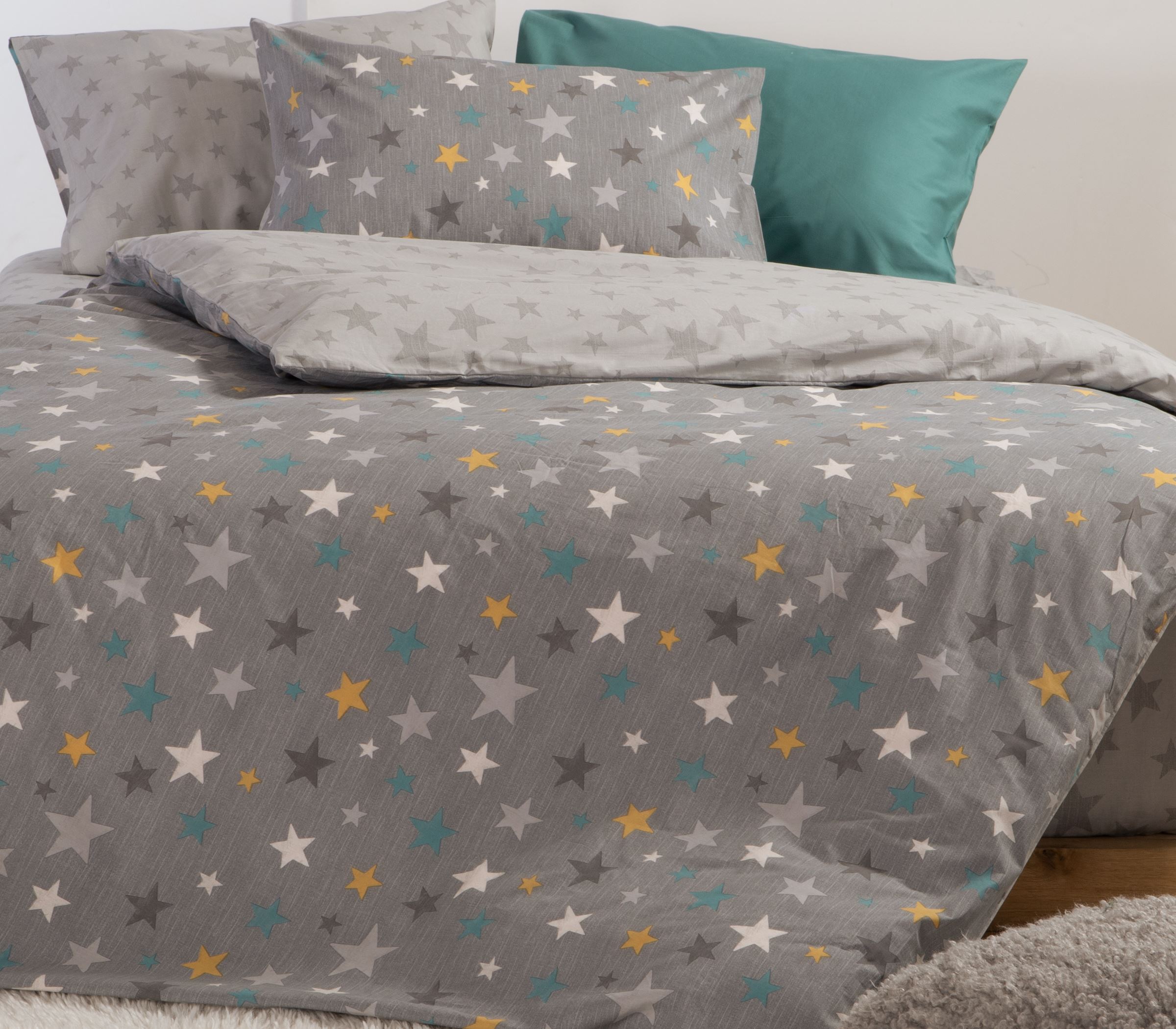 Nef-Nef Homeware ΠΑΠΛΩΜΑΤΟΘΗΚΗ ΒΑΜΒ.ΣΕΤ ΜΟΝΗ STARS ABOVE GREY - Image 2