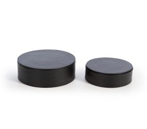 Nef-Nef Homeware Στρογγυλό Κουτί Lethal 2 τεμ. 20x7+26x9 BLACK