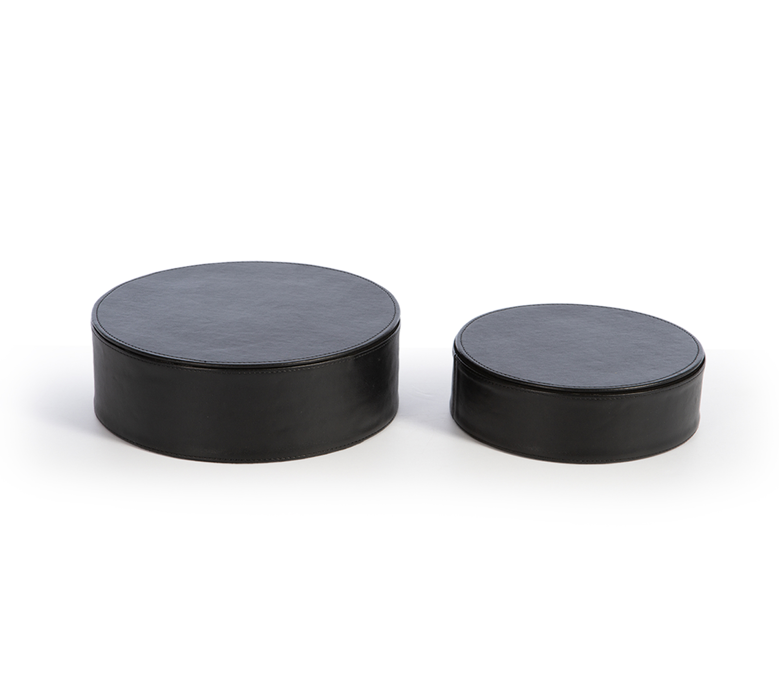Nef-Nef Homeware Στρογγυλό Κουτί Lethal 2 τεμ. 20x7+26x9 BLACK