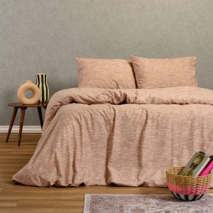 Melinen Home Σετ Σεντονια Φανελενια Υπερδιπλα Farrel Apple (235X260) 235Χ260