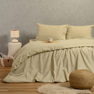 Melinen Home Παπλωματοθηκη Φανελενια Μονη Elise Greige (165X245) 165Χ245