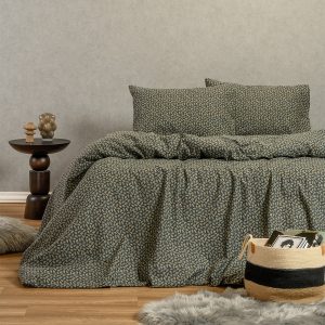 Melinen Home Παπλωματοθηκη Φανελενια Μονη Elise Blue (165X245) 165Χ245