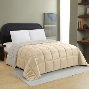 Melinen Home Παπλωμα Υπερδιπλο Brooklyn Beige/Silver (220X240) 220Χ240