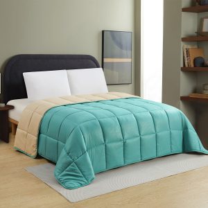 Melinen Home Παπλωμα Υπερδιπλο Brooklyn Petrol/Beige (220X240) 220Χ240