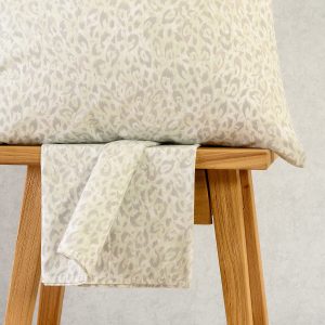 Melinen Home Σεντονι (Σετ 2 Τεμ.) 100Χ200+32 Leo Aqua/Grey Casual Line Mini 50X70cm