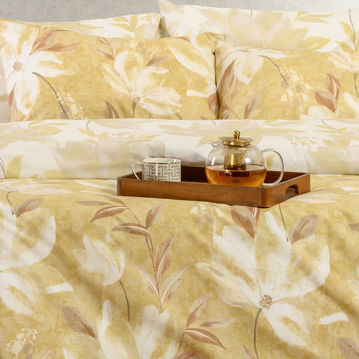 Melinen Home Σετ Μαξιλαροθηκες (Π) Giulia Ochre Casual Line (50X70) 50Χ70