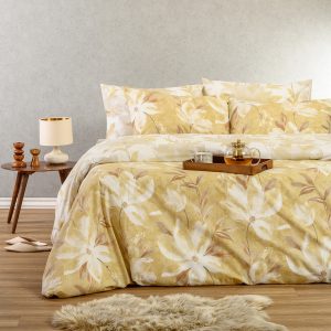 Melinen Home Σετ Σεντονια King Size (Λ) Giulia Ochre Casual Line (180Χ200+32) 260Χ270