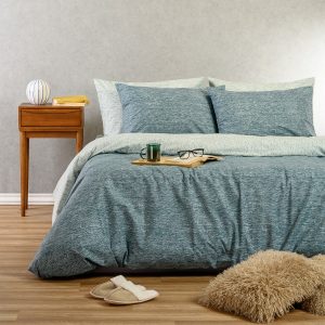 Melinen Home Σετ Σεντονια Διπλα Rafaelo Petrol Casual Line (205X270) 205Χ270