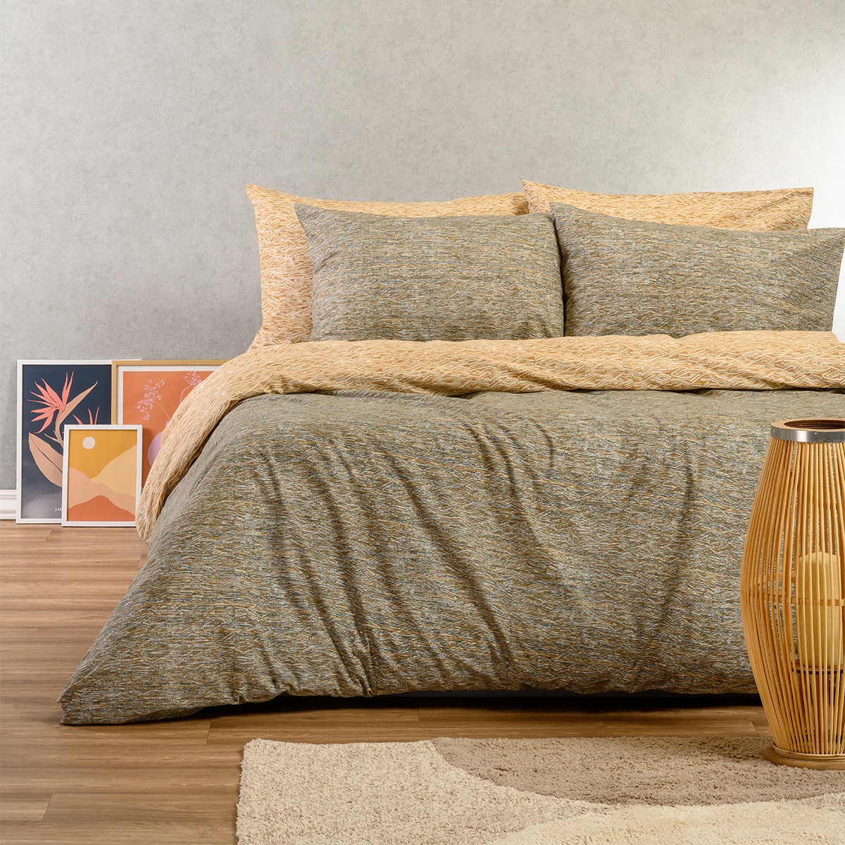 Melinen Home Σετ Μαξιλαροθηκες (Π) Rafaelo Beige Casual Line (50X70) 50Χ70