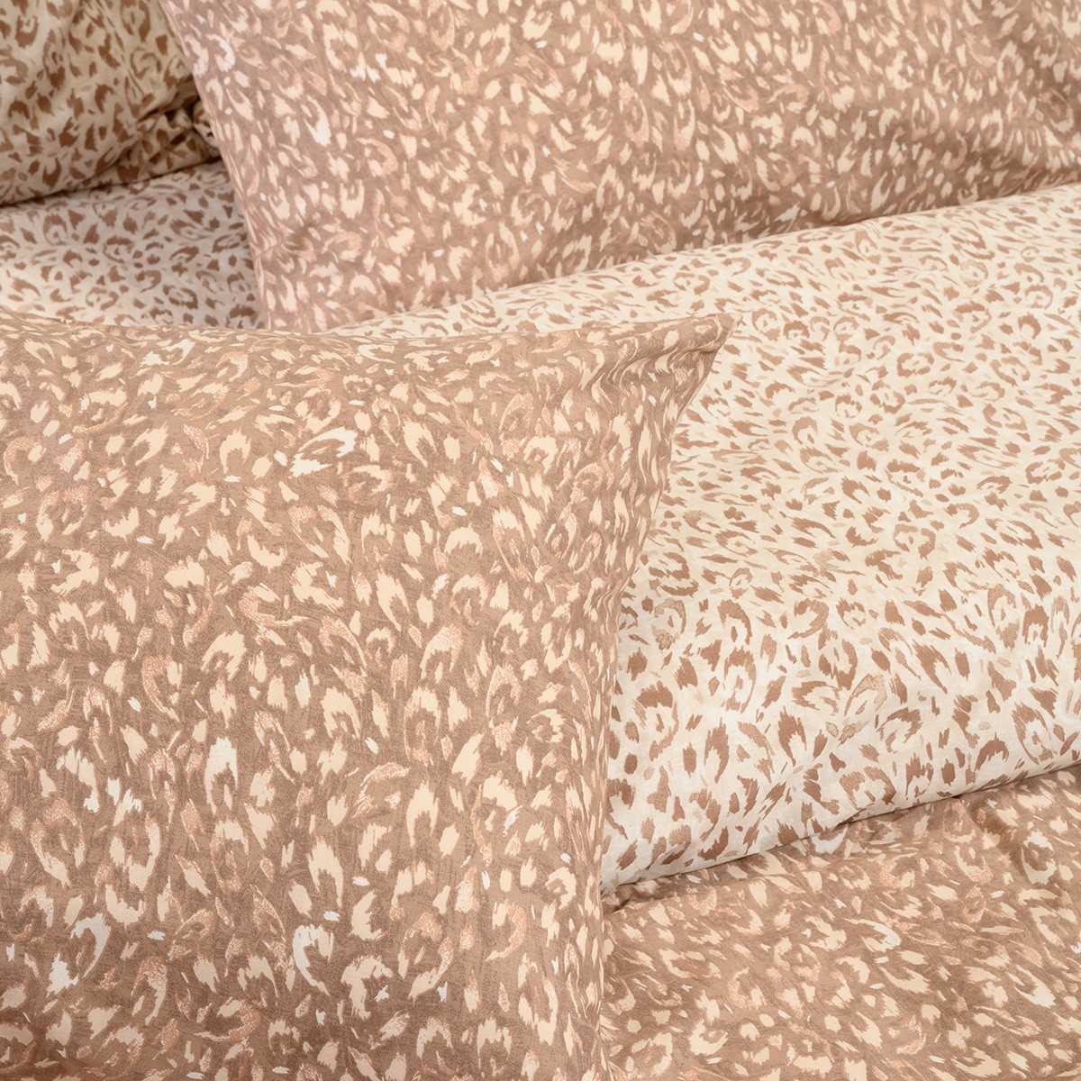 Melinen Home Σετ Μαξιλαροθηκες (Π) Leo Mocca Casual Line (50X70) 50Χ70