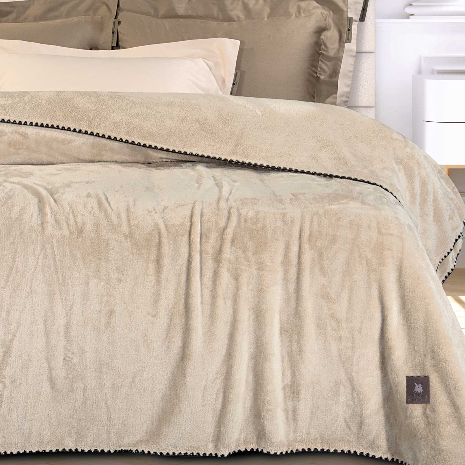 Greenwich Polo Club Κουβερτα Fleece 220X240 Essential 4438 Beige Beige - Image 2