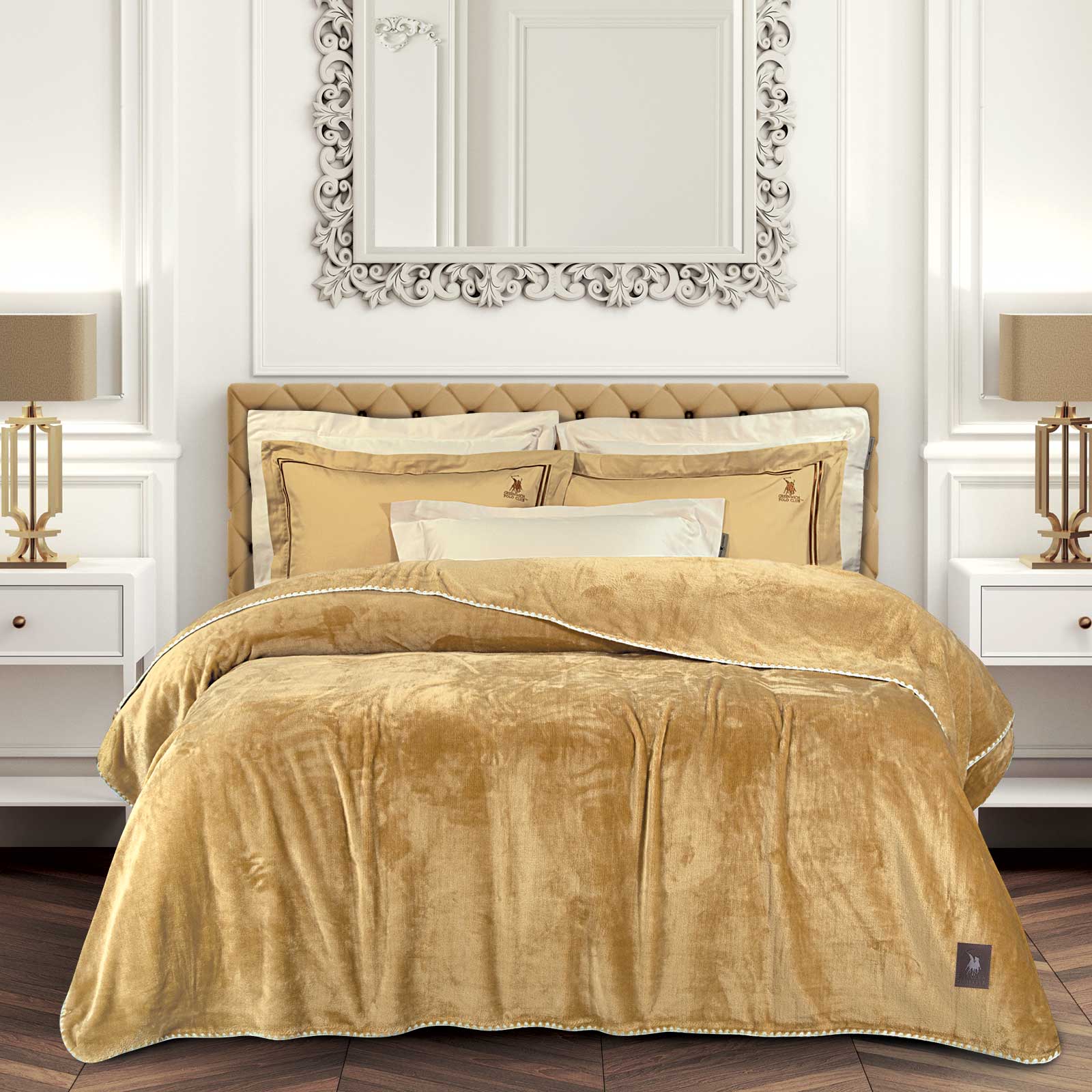 Greenwich Polo Club Κουβερτα Fleece 220X240 Essential 4441 Ochre Ochre