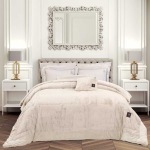 Greenwich Polo Club Κουβερτοπαπλωμα Rabbit Faux Fur King Premium 3962 Ivory Ivory