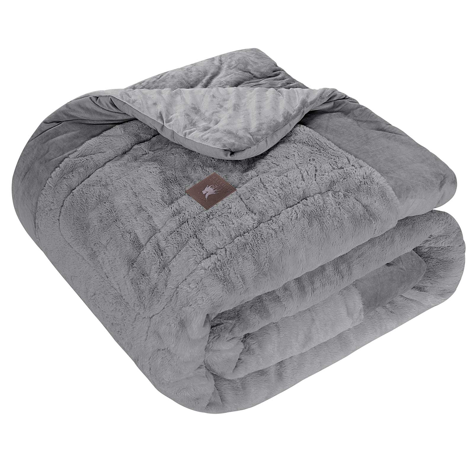 Greenwich Polo Club Κουβερτοπαπλωμα Rabbit Faux Fur King Premium 3964 Grey Grey - Image 3