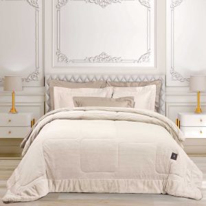 Greenwich Polo Club Κουβερτοπαπλωμα Velvet King Premium 3965 Ivory Ivory