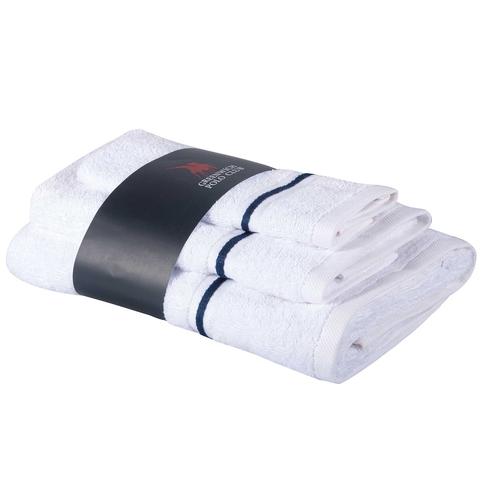 Greenwich Polo Club Σετ Πετσετες 3 Τεμαχιων Cozy 4100 White White - Image 2
