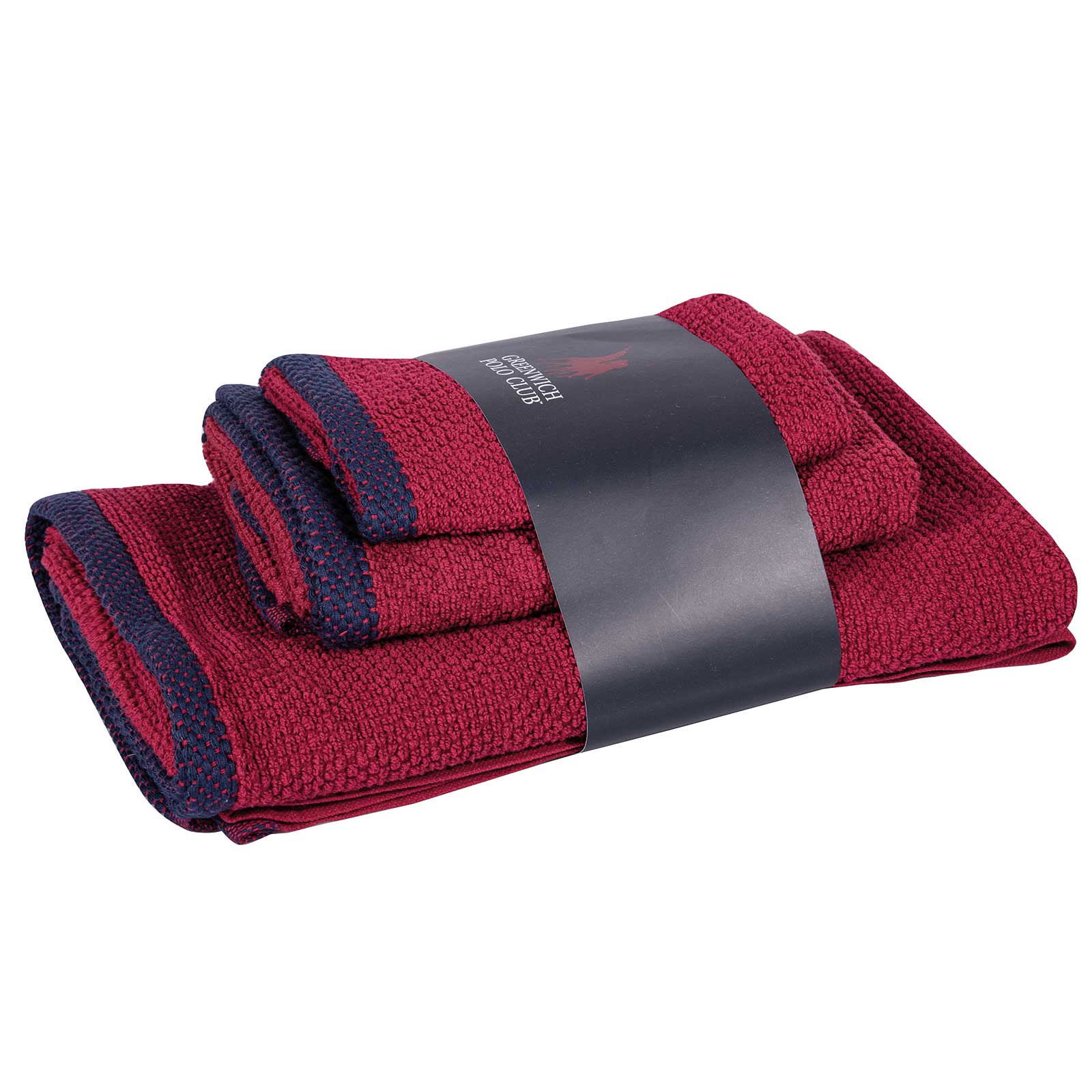 Greenwich Polo Club Σετ Πετσετες 3 Τεμαχιων Cozy 4104 Bordeaux Bordeaux - Image 2