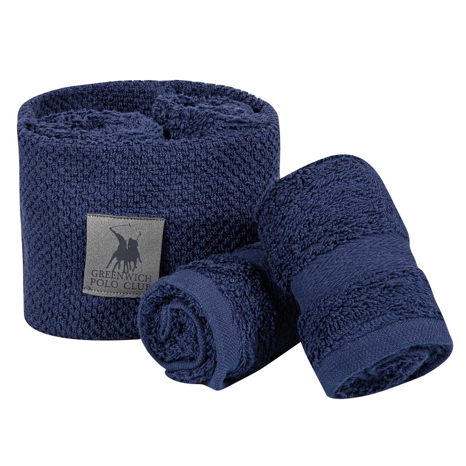 Greenwich Polo Club Σετ Πετσετες 4 Τεμαχιων Essential 4108 Navy Blue Navy Blue
