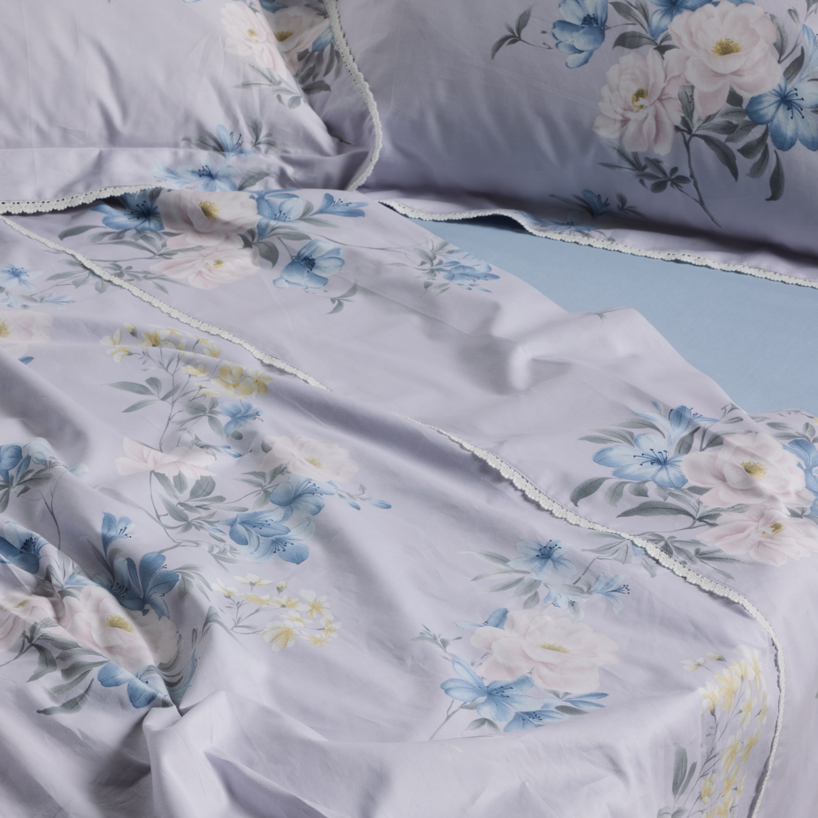 Das Home Παπλωματοθηκη Σετ Υπερδιπλη Prestige 1710 Grey - Lilac Grey - Lilac - Image 2