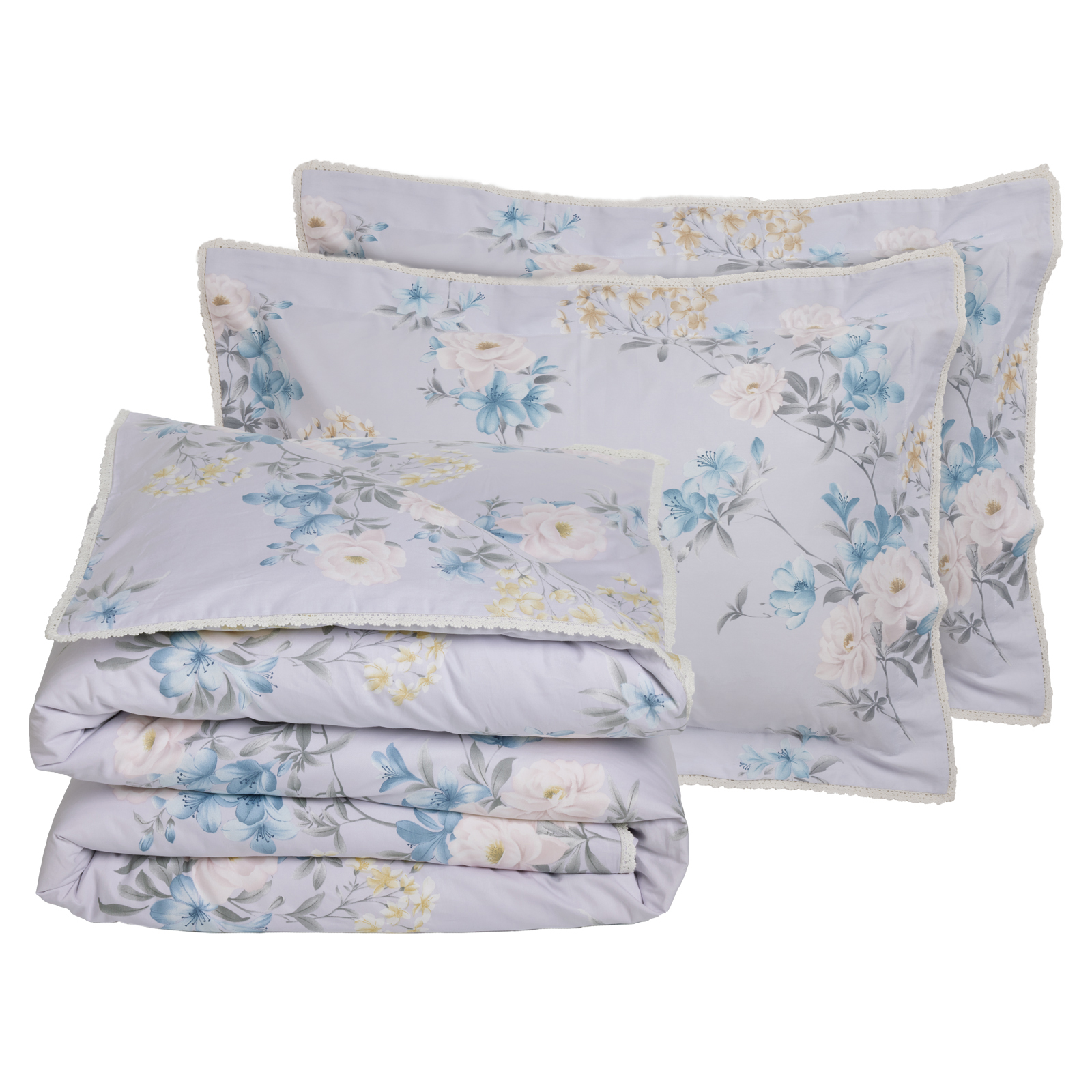 Das Home Παπλωματοθηκη Σετ Υπερδιπλη Prestige 1710 Grey - Lilac Grey - Lilac - Image 3