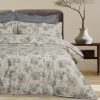 Das Home Παπλωματοθηκη Σετ Υπερδιπλη 220x240 Prestige 1712 Grey - Ivory