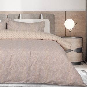 Das Home Σετ Παπλωματοθήκη Μονή Happy Flannel 160x240 Grey - Yellow 100% Cotton Flannel