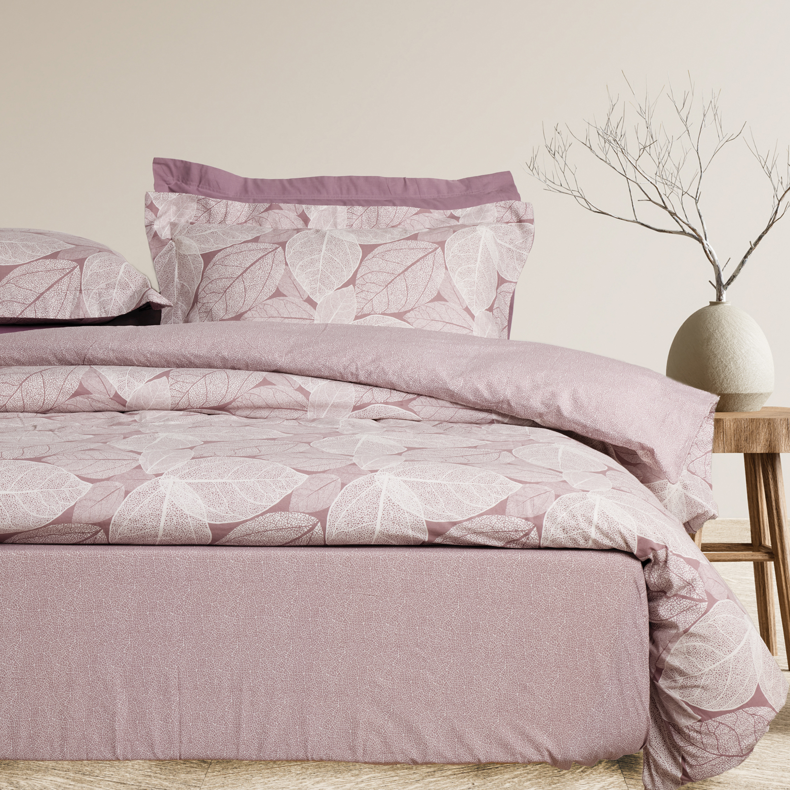 Das Home Σετ Παπλωματοθήκη Μονή Happy 9688 Nude 160x240, 50x70+5 100% Cotton