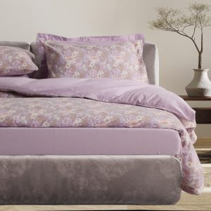 Das Home Σετ Παπλωματοθηκη Υπερδιπλη Happy Flannel 9682 Grey - Lilac Grey - Lilac