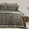 Das Home Παπλωματοθηκη Σετ Υπερδιπλη Executive 1706 Green - Grey Green - Grey