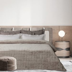 Das Home Κουβερτα Bubble Fleece 240Χ260 1370 Taupe Taupe