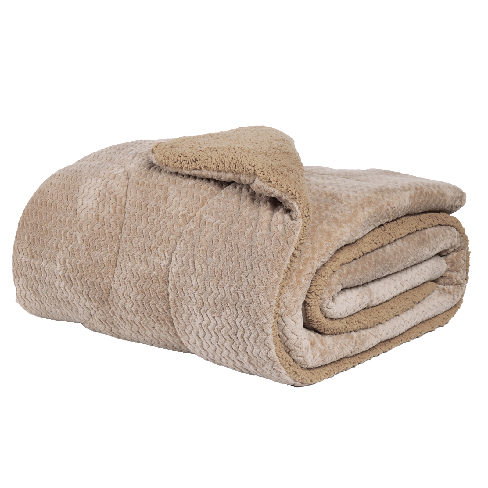 Das Home Κουβερτοπαπλωμα Sherpa Μονο 1367 Taupe - Image 3