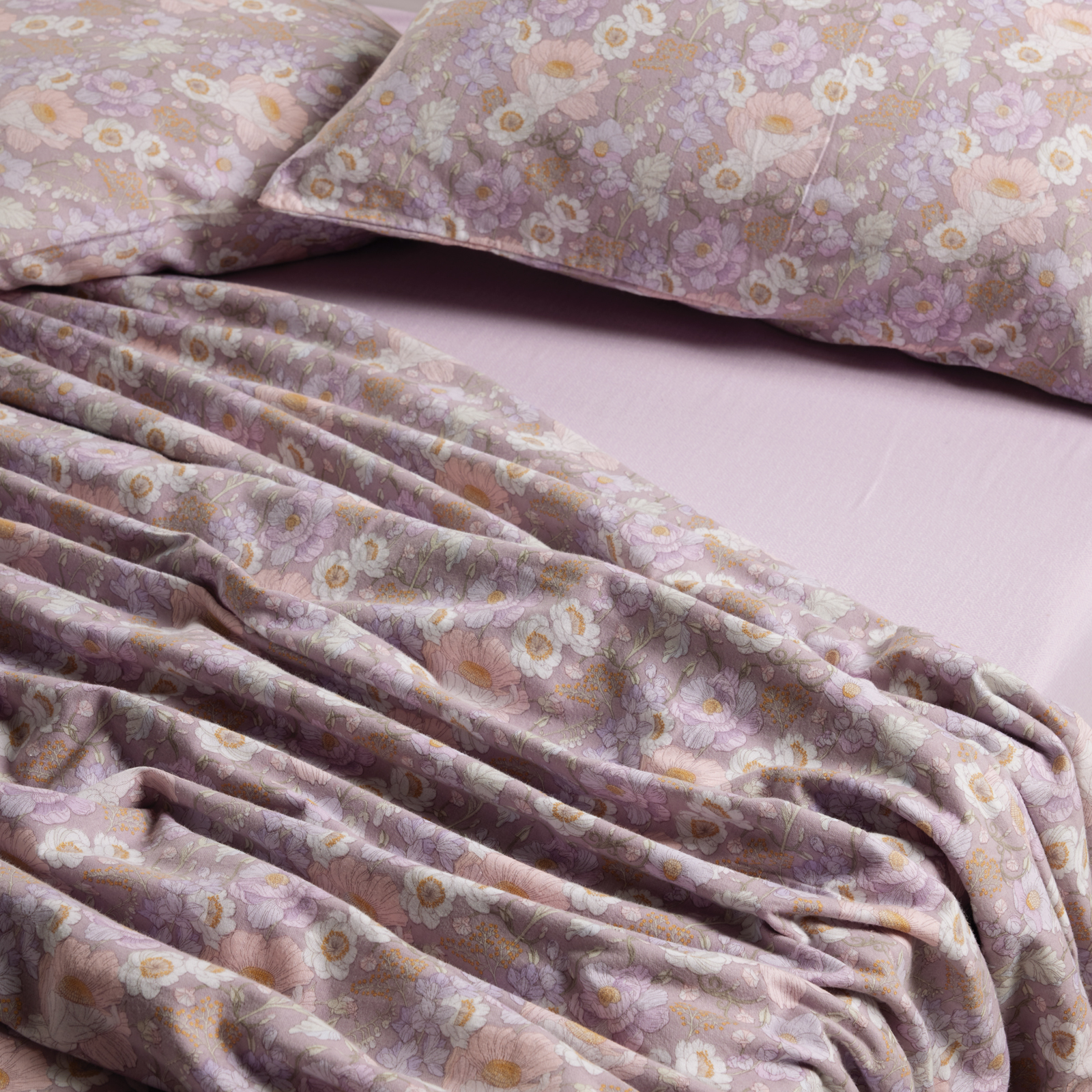 Das Home Σετ Σεντονια Μονα Happy Flannel 9682 Grey - Lilac Grey - Lilac - Image 2