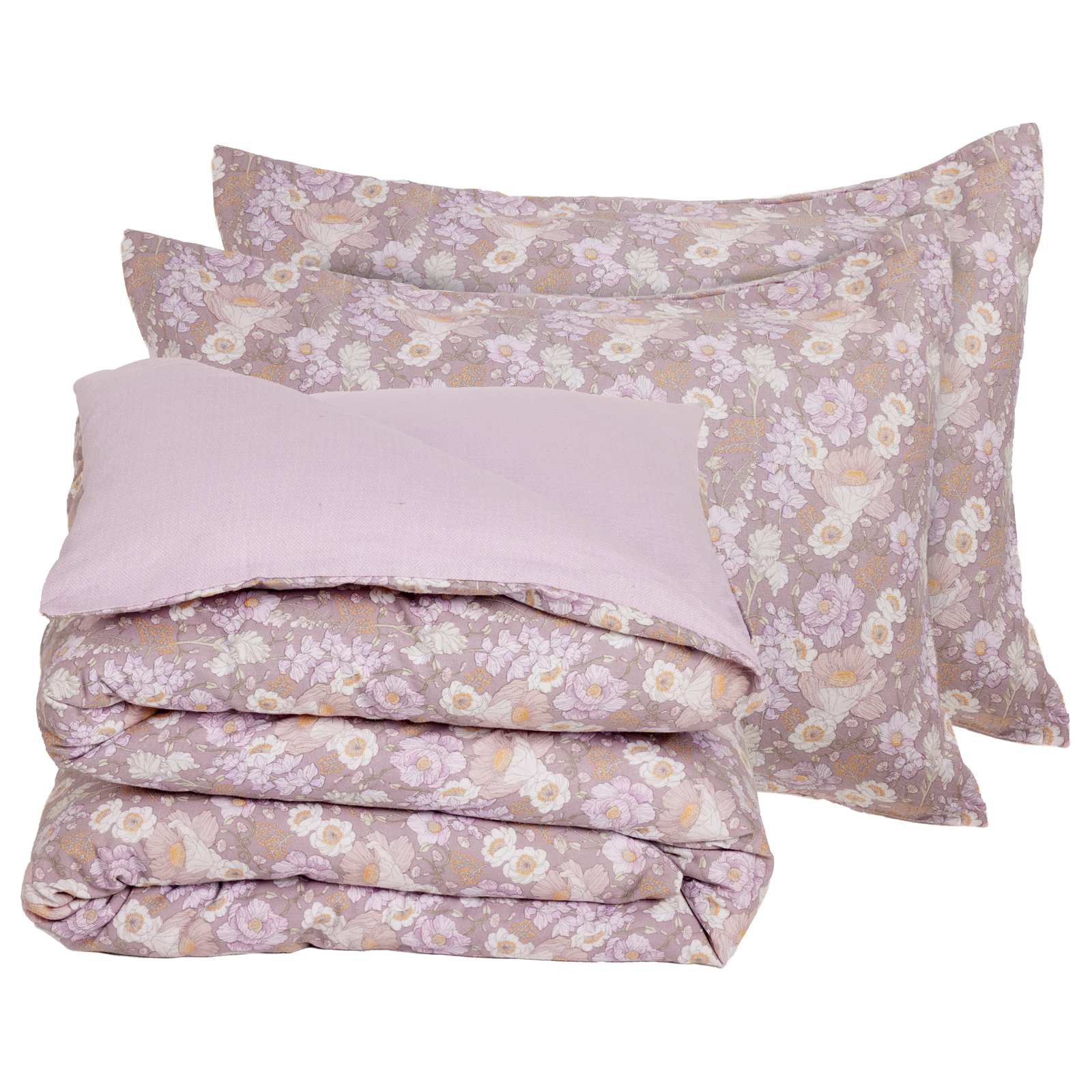 Das Home Σετ Σεντονια Μονα Happy Flannel 9682 Grey - Lilac Grey - Lilac - Image 3