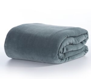 Nef-Nef Homeware Μονή Κουβέρτα Fleece Cosy 160x220 Dusty Blue