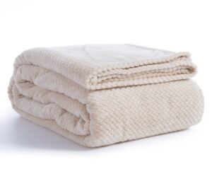 Nef-Nef Homeware Υπέρδιπλη Κουβέρτα Fleece Worth 220x240 ECRU