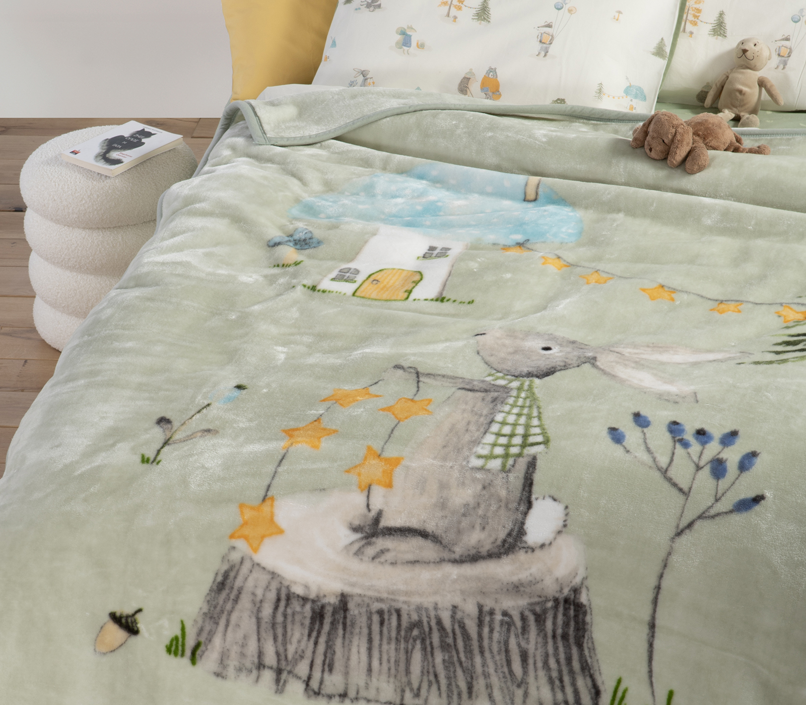 Nef-Nef Homeware ΚΟΥΒΕΡΤΑ ΒΕΛΟΥΤΈ ΠΟΛ. WOODLAND PARTY 160X220